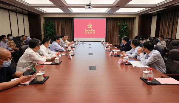 杭州市委副書(shū)記、市長(zhǎng)劉忻赴巨星控股集團(tuán)開(kāi)展企業(yè)大走訪